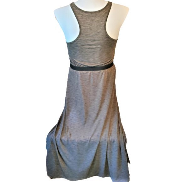 Urban Outfitters Silence + Noise Dress Olive Green Maxi Space Dye Size M - Picture 4 of 8